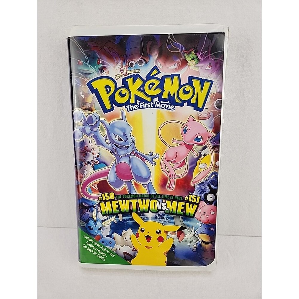 Pokémon the First Movie: Mewtwo Strikes Back VHS 2000 Clamshell Tested